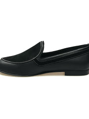 Carica immagine nella Galleria, ROMEO (800K) - Mocassino Pelle Nera Camoscio Nero cuciture bianche Foderato in Pelle Nera
