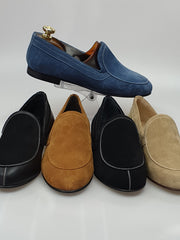 Load image into Gallery viewer, ROMEO (800K) - Mocassino Camoscio Sabbia Foderato in Pelle color Carne
