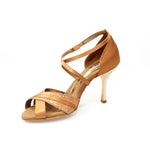 Load image into Gallery viewer, Rosalinda QC (660A) - Bronze Silk Satin and Bronze Glitter
