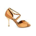 Load image into Gallery viewer, Rosalinda QC (660A) - Bronze Silk Satin and Bronze Glitter
