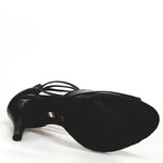 Load image into Gallery viewer, Lilith Zip (460ZIP) - Sandalo da Donna in Pelle Nera con Zip sul Tallone Elastici Neri
