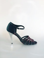 Carica immagine nella Galleria, 432H - Sandalo da Donna in Raimbw Fuxia Black
