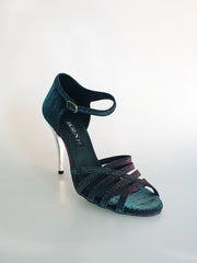 Carica immagine nella Galleria, 432H - Sandalo da Donna in Raimbw Fuxia Black
