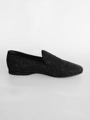 Carica immagine nella Galleria, 800 HW - Mocassino Da Uomo in Jannot Nero Brillantinato Argento Wish Dance Shop