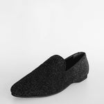 Load image into Gallery viewer, Scarpa mocassino uomo 800 HW Wish Dance Shop in jannot nero brillantinato con dettagli argento, elegante e lucido.
