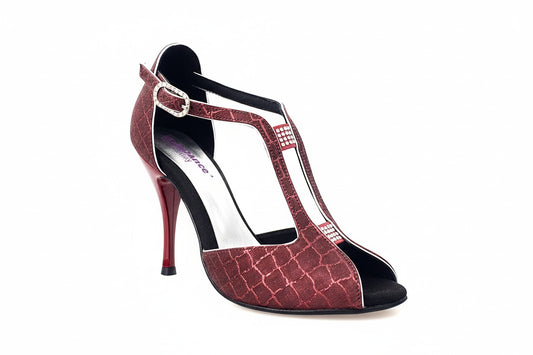 Scarpa da Donna in Sunseet Rosso Fascino Wish Dance, nero, dettaglio tacco