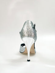 Load image into Gallery viewer, Ely (620) - Woman&#39;s Shoe in Silver Glitter
