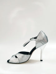Load image into Gallery viewer, Ely (620) - Woman&#39;s Shoe in Silver Glitter
