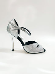 Load image into Gallery viewer, Ely (620) - Woman&#39;s Shoe in Silver Glitter
