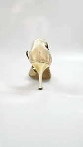 Ely (620) - Woman's Shoe in Excelsior Gold and Gold Laminate