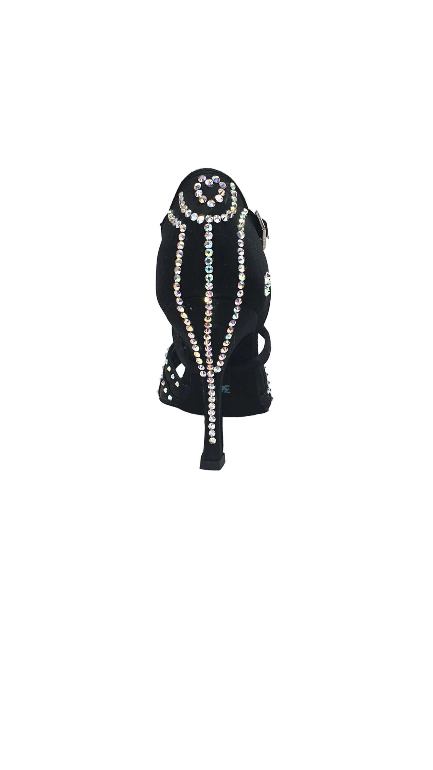 Scarpa da donna Wish Dance Shop Eveline QC con retina in raso, cinturini incrociati e dettagli Swarovski Boreali fantasia.