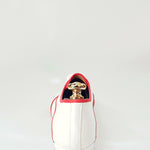 Load image into Gallery viewer, Billie Caribe - Jazz Plus Shoe in White Leather Red Profile
