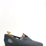 Load image into Gallery viewer, Tommy - Espadrillas in Tessuto Colore Grigio Carbon
