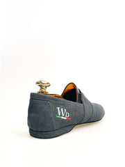 Load image into Gallery viewer, Tommy - Espadrillas in Tessuto Colore Grigio Carbon
