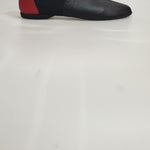 Load image into Gallery viewer, Roly - 06 Pelle Nera tallone Pelle Rossa Elastico Nero
