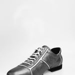 Carica immagine nella Galleria, Daniel ? (Movida by WISH DANCE) (115) - Sneaker in Pelle Satinato Melissa Acciaio CDF Inserti vernice Bianca
