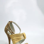 Load image into Gallery viewer, Alena - TNG 05 Hazelnut Suede Python Silk Gold
