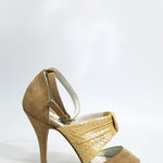 Load image into Gallery viewer, Alena - TNG 05 Hazelnut Suede Python Silk Gold
