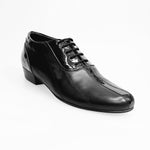 Load image into Gallery viewer, Andrey (005V) - Men&#39;s Lace-up Shoe with Mod. Oxford closure in Black Leather inlaid Black Patent Leather
