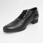 Load image into Gallery viewer, Bogart (006V) - Men&#39;s Laced Shoe Oxford Mod. Closure in Black Leather Under-Laces Black Patent Black Patent
