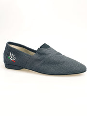 Load image into Gallery viewer, Tommy - Espadrillas in Tessuto Colore Grigio Carbon
