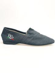 Load image into Gallery viewer, Tommy - Espadrillas in Tessuto Colore Grigio Carbon
