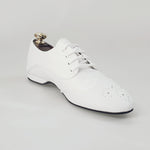 Load image into Gallery viewer, Billie Pearl White - Jazz Plus Shoe in White Leather White Profile
