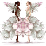 Load image into Gallery viewer, Lilith Fleur (460) - Woman&#39;s Sandal in Red Suede with Front Upper in Gold Fleur and Slim Heel
