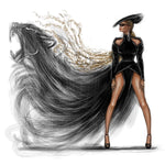 Load image into Gallery viewer, Tatyana (460PW) - Woman&#39;s Sandal in Black Suede with Black Elastics and Stiletto Heel Covered in Black Suede
