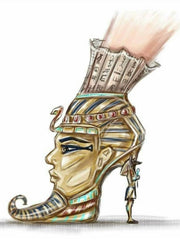Load image into Gallery viewer, Cleopatra (782) - Women&#39;s Shiny Silver Glitter Shoe with Wide Stiletto Heel and Platform

