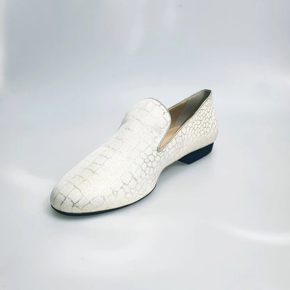 Scarpa mocassino uomo Serse 800 in tessuto lavorato Sunset beige, stile elegante e confortevole, marca Wish Dance Shop.
