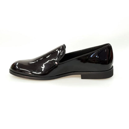 Scarpa mocassino uomo Galà Black Night Wishdance in vernice nera con fodera in vera pelle italiana, elegante e raffinata