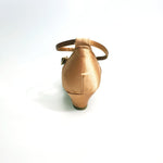 Carica immagine nella Galleria, Annette QB (28QB) - Scarpa da Ballo Basica da Bambina in raso bronzo Nodino con 6 fascette e cinturino doppio sulla caviglia
