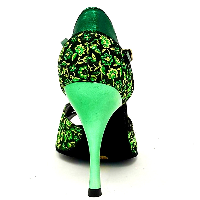 Sandalo da donna Kate Verde Chiaro Marisa (588) con cinturino e suola in gomma, scarpa elegante Wish Dance Shop