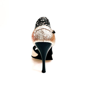 Marisa (588) - Woman's Sandal in Lurex Snape Kate Brown