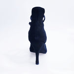 Carica immagine nella Galleria, Lilith (460) K.Open - Scarpa da Donna in Camoscio Nero Elastico Nero ricamo Kizomba Open
