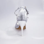 Load image into Gallery viewer, Brenda (485) - Silver and White Robin Shoe Double Strap
