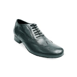Load image into Gallery viewer, Fred (MS12) - Lace-up Dovetail Mod. Oxford Shoe in Black Leather Round Shape
