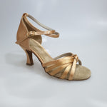 Load image into Gallery viewer, 302H - Flesh Satin Heel to Spool
