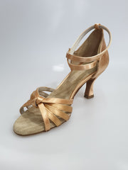 Load image into Gallery viewer, 302H - Flesh Satin Heel to Spool
