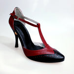 Carica immagine nella Galleria, Odette (TS53 V) - Scarpa chiusa da Donna in Pelle Bordò e Pelle Nera
