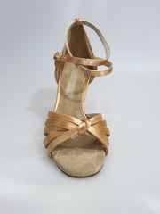 Load image into Gallery viewer, 302H - Flesh Satin Heel to Spool
