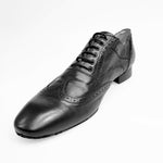 Load image into Gallery viewer, Richard (MS14) - Lace-up Dovetail Mod. Oxford Brogue Shoe in Black Leather Long Shape
