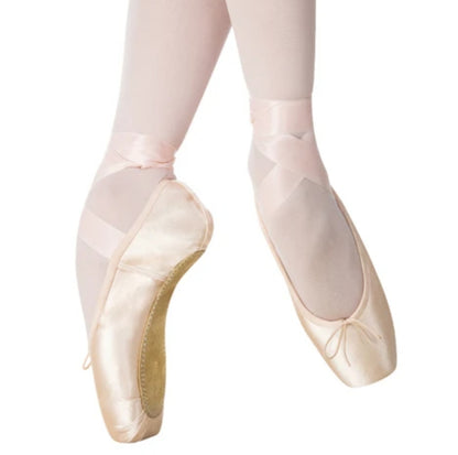 Punta da danza classica Grishko NOVICE Mod.2007 per principianti, scarpe da balletto con suola rigida e design confortevole.