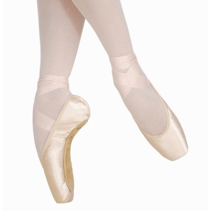 Punte da danza classica Grishko 2007 ProFlex, morbide e larghe, progettate per professionisti, visibili in immagine.