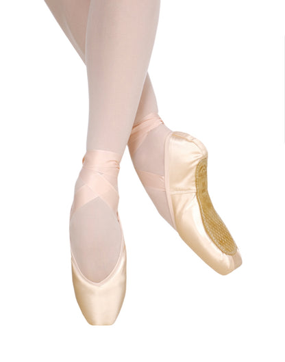 Punte da danza classica Grishko Maya II con pianta stretta, alta mascherina, morbidezza variabile e senza cordoncino, marca Wish Dance Shop