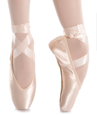Punte da danza classica Grishko Maya II con pianta stretta, mascherina alta e morbidezza variabile, senza cordoncino, marca Wish Dance Shop
