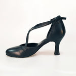 Load image into Gallery viewer, Cuccarini (178) - Semi-closed Women&#39;s Shoe in genuine Black Leather
