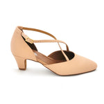 Load image into Gallery viewer, Cuccarini (458L / 178B) - Semi-closed Women&#39;s Shoe in genuine Nude Leather
