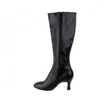 Load image into Gallery viewer, D-4 S42 Zip (L / Jo) - Under Knee High Black Leather Boot with Side Zip Closure
